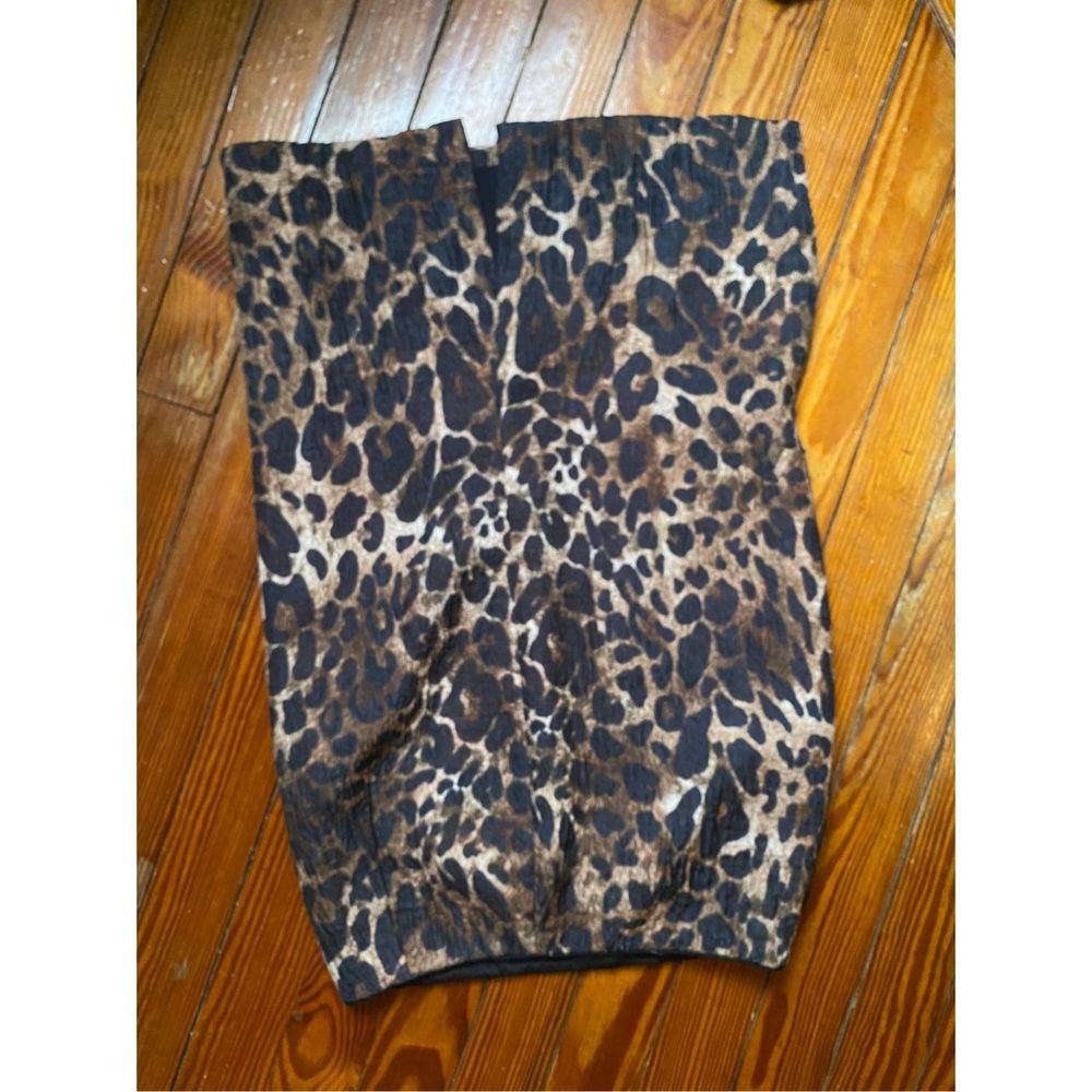 Lafayette 148 New York Leopard Tan Brown Black Casey Midi Skirt, Size 6, MP $898 - Picture 4 of 9